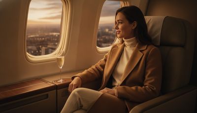 First Class Flugreise: Lektion in Diskretion und Haltung