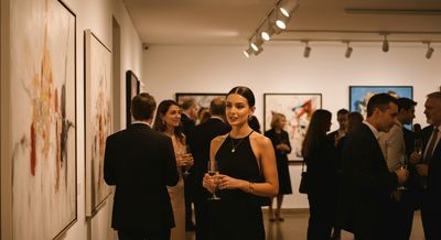 Mein erstes Arrangement begann bei einer Vernissage
